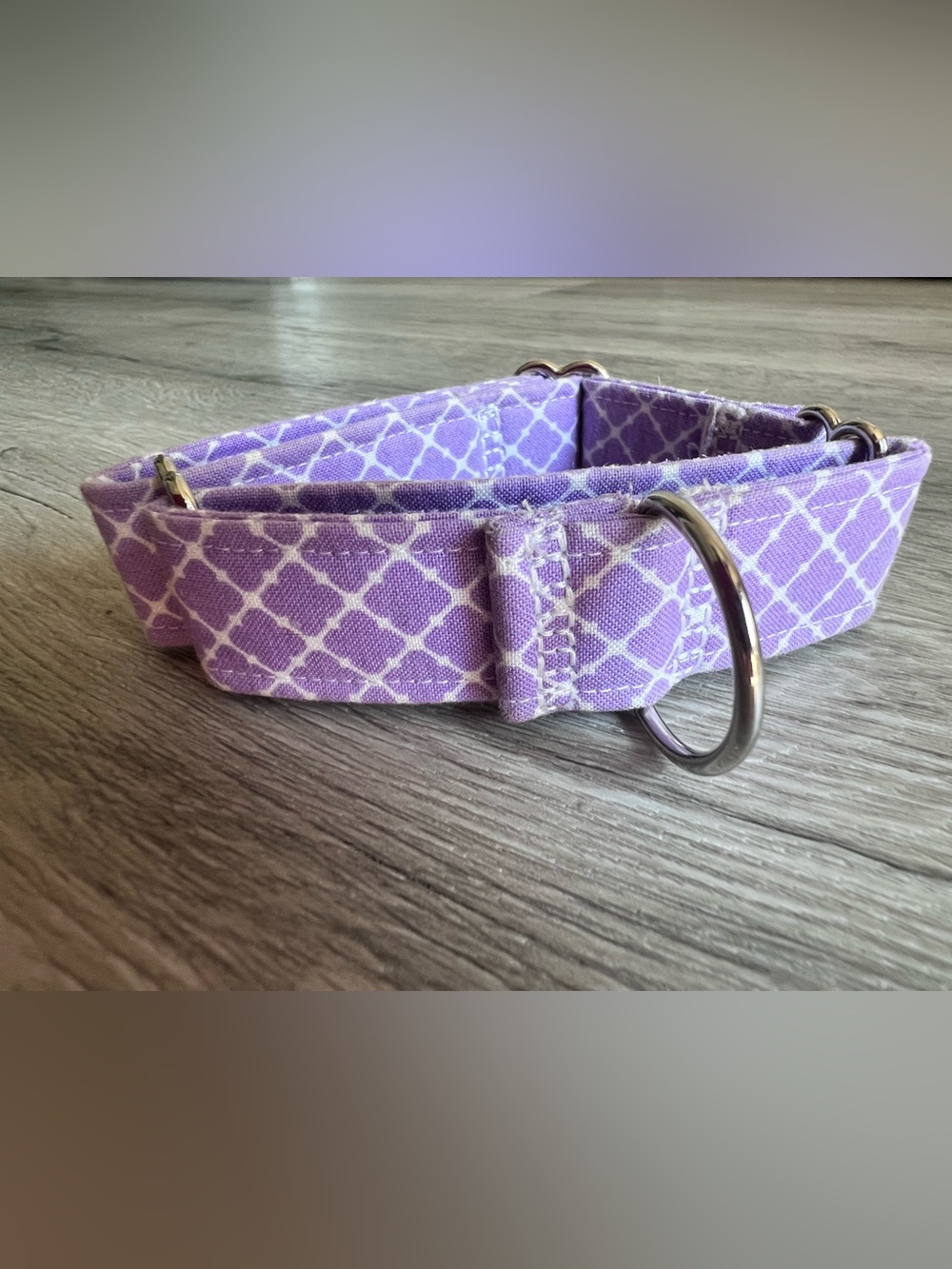 Martingale Pet Collar Lavender Lattice